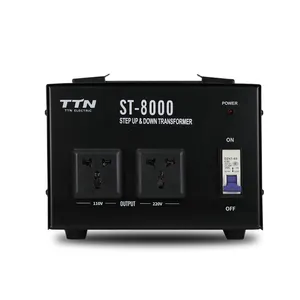 טבעתי 5000 W שלב ולפרוש שנאי 5000 ואט 2000Va 220V כדי 110V מתח ממיר