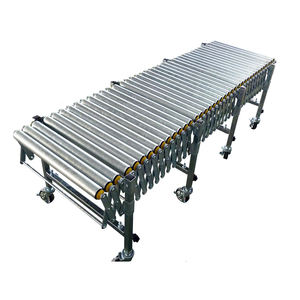 Manuelle Schwerkraft Flexible erweiterbare Rollenförderer-Transports ysteme Edelstahl-Rollenriemen-LKW-Entladen - Product Image 6