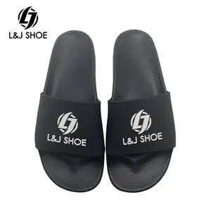 L & J scarpe Custom Design diapositive Low Moq 3D gomma/embossed Pu migliori diapositive Custom uomo scivoli pantofole di lusso di marca