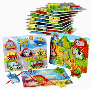 ชุดตัวต่อไม้เสริมพัฒนาการเด็ก รูปแบบฟาร์มตกปลา จับคู่รูปทรง เสริมสร้างทักษะการเรียนรู้ สำหรับเด็กอายุ 4-6 ปี - Product Image 4