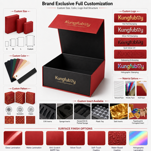 Boîte à fermeture magnétique en papier rigide personnalisée de qualité supérieure avec logo en feuille d'or pour les coffrets cadeaux de parfums et l'emballage de luxe pour la vente au détail - Product Image 3