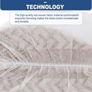 Hubei Haixin épaississement blanc couvre-chaussures fait à la main Non tissé couvre-chaussures jetable chaussure intégrée formant couvre-chaussures en gros - Product Image 4