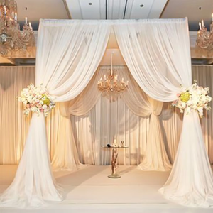 10x10ft Heavy Duty Backdrop <b>Stand</b> Kit, Adjustable <b>Pipe</b> and Drape Kit for Wedding, Party, Christmas, Birthday Decorations - Product Image 6