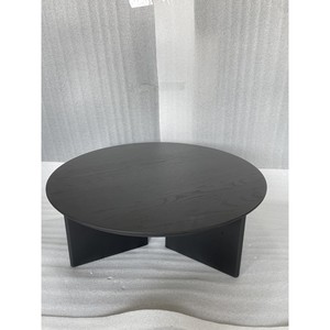 โต๊ะกาแฟสมัยใหม่ 900 x 900 x 355 มม. ไม้สีดำ สำหรับเฟอร์นิเจอร์บ้าน - Product Image 2