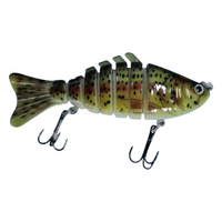 Leurre de pêche dur en ABS multi-sections Hessen 20g/10cm, coulant, pour eau salée, lac, brochet, marlin, carpe, basse et truite