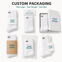Chaussettes de football blanches respirantes en tricot côtelé, avec talon et bout renforcés, hauteur genou, pour le football et les sports athlétiques