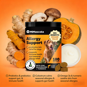 Masticables para Alergias en Perros <span class=keywords><strong>de</strong></span> Máxima Potencia - Probióticos, Calostro y Omega-3 para Piel con Picazón, Puntos Calientes y Defensa Inmunológica - Product Image 4