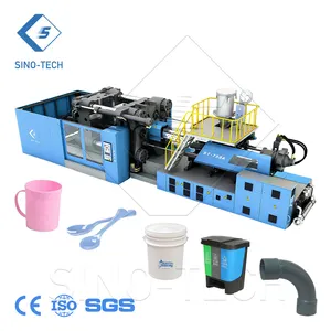 Waste Bin Plastic Wet and Dry Separation capacity 770L 240L 120L 60L hdpe mobile trash bin Injection Moulding Machine Price