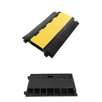 Rampes de protection de câbles en caoutchouc automobile à 2 canaux pour scène, vente en gros