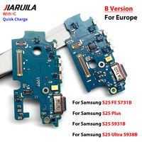 Port de charge USB flexible en gros avec circuit intégré pour Samsung S25 FE Plus Ultra Edge, carte de charge rapide, pièces de rechange