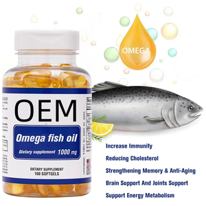 OEM Huile de poisson de haute qualité Oméga 3 Huile de poisson de haute mer 1000mg Huile de foie de morue Gélules - Product Image 2