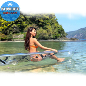 <strong>Double</strong> Seat <strong>Clear</strong> <strong>Kayak</strong> Transparent Canoe Crystal Boat Glass <strong>Bottom</strong> <strong>Kayaks</strong> for Water Sport Tandem <strong>Kayak</strong> - Product Image 2