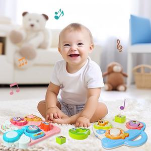 Juguete de Tablero de Actividades Montessori para Bebés, Divertido Juego de Emparejar con Formas de Tráfico y Frutas, Bloques de Reconocimiento, Tablero de Actividades con Música y Luces - Product Image 3