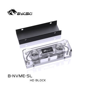 Bykski B-NVME-SL <span class=keywords><strong>M</strong></span>.2 ソリッドステートドライブ アクリル製コールドヘッド - Product Image 2