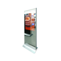 Smart 43 LCD Floor Stand Mirror Display para Fitness Yoga Sport Body Sensor Baño Señalización digital Aplicación de video Ascensores