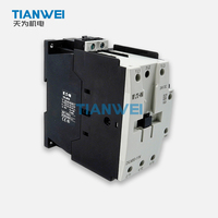 Contacteur de puissance AC d'origine EATON DILM50-11N(DC24V) 3P avec bobine DC, 50A AC-3, contacts auxiliaires 1NO+1NC intégrés, bornes à vis