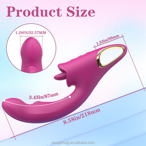 卸売 強力な女性用シリコン製<span class=keywords><strong>G</strong></span>スポットクリトリス舌舐めバイブレーター 女性用セックストイ - Product Image 4