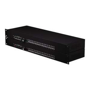 Téléphone RJ11 à 16 ports avec 4 gigabits RJ45 vers émetteur-récepteur à <span class=keywords><strong>fibre</strong></span> optique PCM convertisseur d'extension de voix à <span class=keywords><strong>fibre</strong></span> optique - Product Image 2