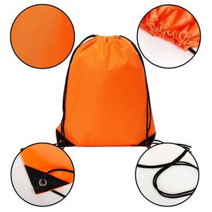 Custom Logo Reusable Drawstring Bag Lightweight Gym Sack Sports Cinch <b>Backpack</b> for Fitness Promotion - Product Image 4