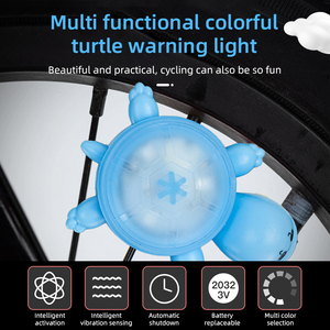 Feu arrière de vélo LED coloré, mini lampe étanche pour VTT et vélo de route, éclairage de sécurité nocturne, accessoires de vélo - Product Image 2