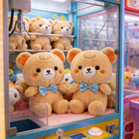 En gros, Jouets en peluche Ours à nœud papillon doux de 8 pouces, Animaux en peluche, Jouets pour enfants style dessin animé et anime, pour machine à griffes