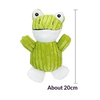 Jouet à mâcher pour chien en forme de grenouille, jouet interactif sonore en peluche pour chien, jouet en peluche grenouille pour chien, jouet interactif, jouet résistant à la mastication pour chien