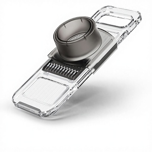 KEOUKE Mandoline Transparente Multifonctionnelle avec 6 Lames Interchangeables, Légère, Manuelle, Lavage à la Main Uniquement - Product Image 1