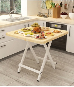 Bàn gấp nhỏ hộ gia đình hình chữ nhật bàn ăn đơn giản quầy hàng ngoài trời có thể là Bàn Ghế di động - Product Image 3