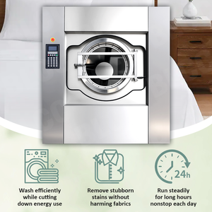 <span class=keywords><strong>Lave</strong></span>-<span class=keywords><strong>Linge</strong></span> Commercial Professionnel BLCC 50KG 100KG 120KG 150KG pour Hôtellerie et Entreprises - Product Image 4