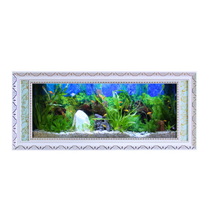 Acuario de pez dorado de lujo moderno más vendido, Tanque de vidrio Rectangular montado en la pared con potencia de 25W y bombas de agua para sala de estar - Product Image 6