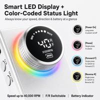 Perceuse à ongles sans fil rechargeable OEM 40000 tr/min, longue durée de vie de la batterie, lime à ongles électrique portable pour usage domestique, manucure et pédicure