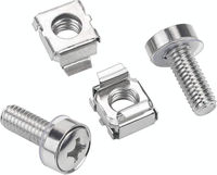 Écrous de fixation M5 métriques 12 mm en acier inoxydable pour rack, boulons, vis et écrous à insertion carrée autobloquants pour armoire de serveur