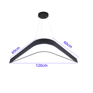 Tùy Chỉnh Hiện Đại V-Hình Thiết Kế Thương Mại Đèn Chùm Văn Phòng Tập Thể Dục Treo Ánh Sáng RGB Tuyến Tính Mũi Tên Ánh Sáng Mặt Dây Chuyền Cho Phòng Tập Thể Dục - Product Image 6