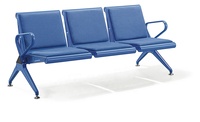 Chaises de zone d'attente d'aéroport de bureau public en acier de haute qualité chaises d'attente de réception banc 2/3/4 places à vendre