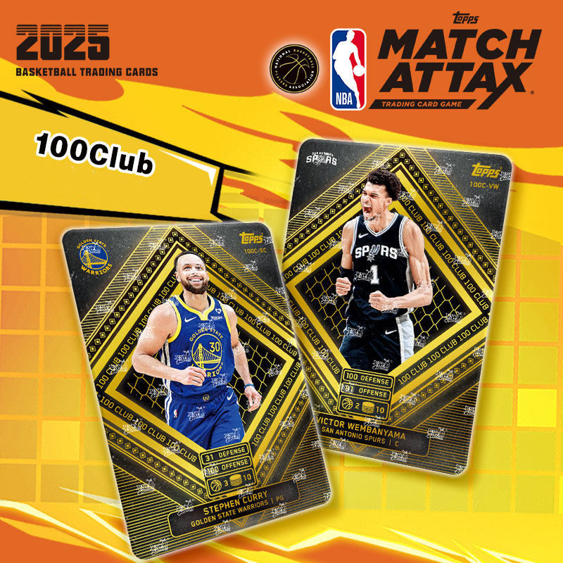 Genuine Trading Card Game TCG 2025 NBA MATCH ATTAX Basketball Match ...