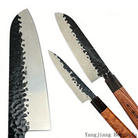 Couteau utilitaire professionnel polyvalent en acier inoxydable, ambidextre, manche en bois d'ébène et de palissandre, compatible lave-vaisselle, cuisine