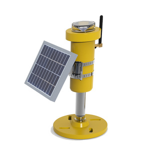 Balises LED solaires pour pistes d'atterrissage d'aéroport avec contrôleur portable, faisceaux d'obstruction aérienne bleus et verts - Product Image 3
