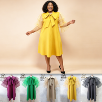 Robe d'été décontractée pour femme, nouvelle collection, couleur unie, douce, en voile extensible, ample, élégante et simple
