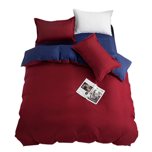 Usine Original doux coton satin ensemble de literie 100% <span class=keywords><strong>pas</strong></span> <span class=keywords><strong>cher</strong></span> <span class=keywords><strong>été</strong></span> simple drap couette couette et housse de couette motif imprimé - Product Image 1