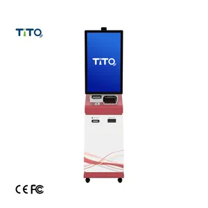 Android Smart Kiosk Hotel Check In Bill Payment Kiosk With Printer Cash And Coins Payment Machine Self Service Machine