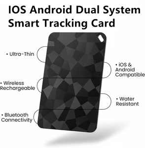 Kabelloses Ladegerät Mini-Tracking-Karte Echtzeit-Smart-Anti-Verlust-Gerät Schlüsselfinder Ortungsgerät für Geldbörse Gepäck Haustier Kind Hund Katze Reise - Product Image 3