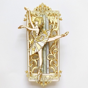 Diseño de regalo de Kunshan, China: Bisagra de metal esmaltado suave, chapada en oro, de zinc/latón, personalizada para - Product Image 4