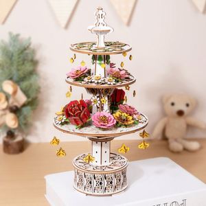 Innovador Kit de Manualidades Artísticas DIY para Adultos, Rompecabezas 3D de Madera con Diseño de Flores para San Valentín, Cumpleaños, Día de la Madre - Product Image 5