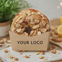Nouvelle Tendance Boîtes d'Emballage en Papier Cromboloni Personnalisées de Haute Qualité, Anti-Graisse et Portables pour Aliments Cuisinés, Rouleaux de New York à Emporter
