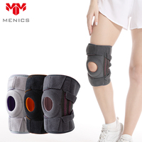 Genouillères Menics OEM/ODM Taille Unique en Spandex avec Doubles Sangles Antichoc pour Sports de Plein Air et Protection d'Escalade