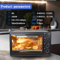 Cuisson Four Électrique Cuisine 48L Four Électrique Grande Capacité Vente Maison Pizza Four À Pain
