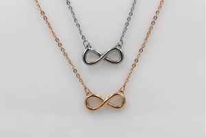 Borsa delle signore di fantasia <span class=keywords><strong>personalizzata</strong></span> in acciaio inox placcato oro infinity <span class=keywords><strong>collana</strong></span> dei monili - Product Image 3