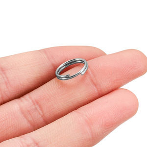 Conectores Redondos de Acero Inoxidable de Doble Anillo para Fabricación de Pulseras, 8mm 10mm 12mm 14mm 16mm 18mm 20mm - Product Image 3