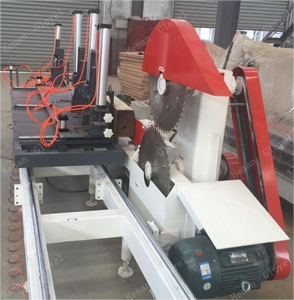 Scie verticale électrique pour la coupe de gros bûches avec lame à copeaux de bois - Product Image 5