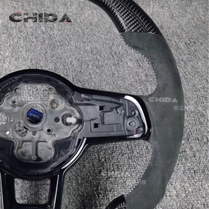 Cadre de volant en fibre de carbone adapté aux <span class=keywords><strong>Volkswagen</strong></span> Golf 7.5, VW GTI MK6, MK7, GTI MK7.5, Jetta, Passat, Golf 6, Touareg, Golf 7 - Product Image 5